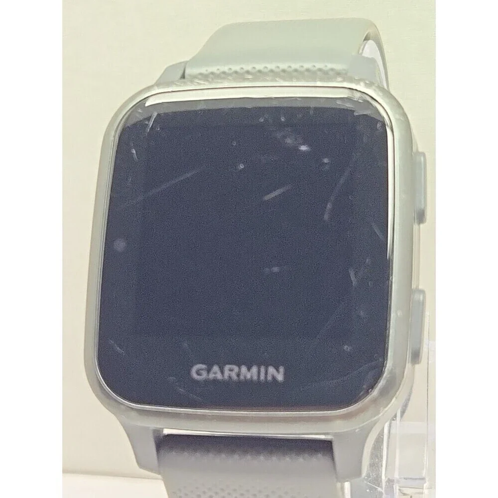 Garmin Venu SQ GPS Smartwatch 37mm Shadow Gray Silicone Band Pulse Ox 5 ATM Swim